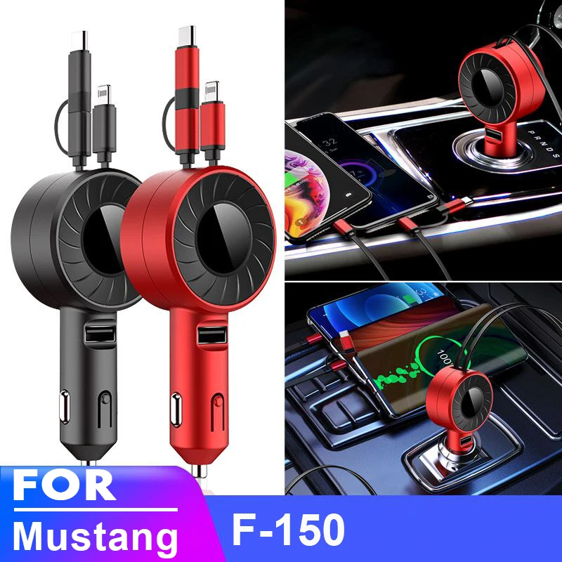 

USB Type C Car Charger for iPhone Android HUAWEI HONOR Xiaomi Redmi Samsung Galaxy POCO Realme UMIDIGI for Ford Mustang F-150