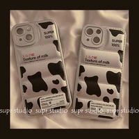 cow milk pattern down jacket soft feel phone case for iphone 13 7 8 11 12 se 2020 mini pro x xs xr max plus