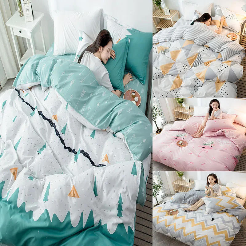 

1 шт., стеганый пододеяльник из 100% полиэстера с принтом