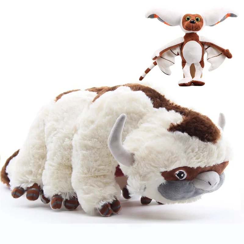 

50cm Avatar The Last Airbender Anime Plush Toys Kawaii Appa Avatar Plush Stuffed Dolls Cartoon Momo Stuffed Toys Christmas Gift