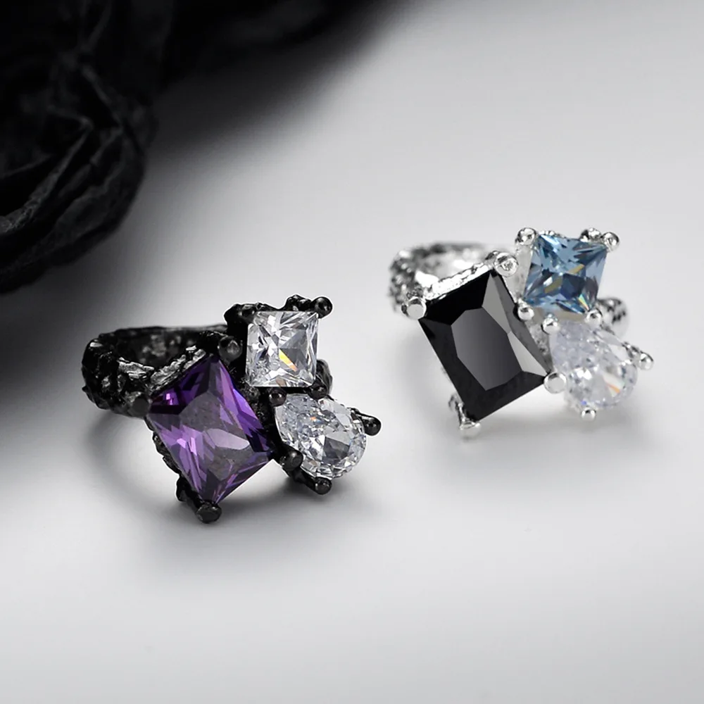 

Youth of Vigor Solid 925 Silver Naturalistic CZ Cluster Ear Cuffs Original Woman Earrings E1224 1 Piece