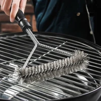 kitchen accessories bbq grill barbecue kit cleaning brush stainless steel bristles cleaning brushes cooking tool barbecue gadget