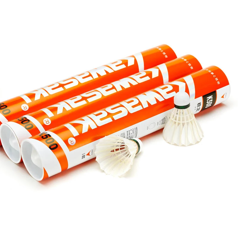 

Волан для бадминтона Kawasaki Original King Kong 500 Badminton500, прочный, скорость 77 76 перьев