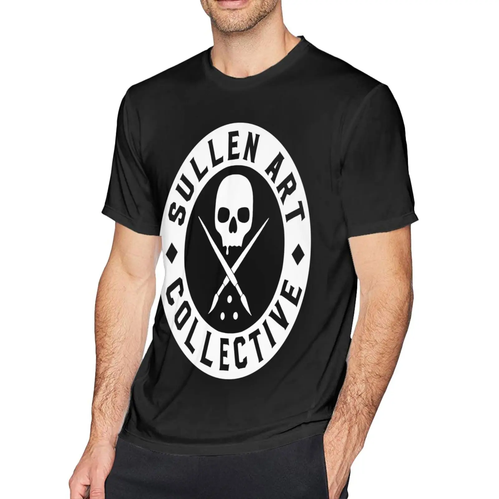 

Зеленая Мужская футболка премиум-класса Sullen Badge, мужские футболки, Мужская хлопковая футболка, футболка, эстетическая одежда, футболка овер...