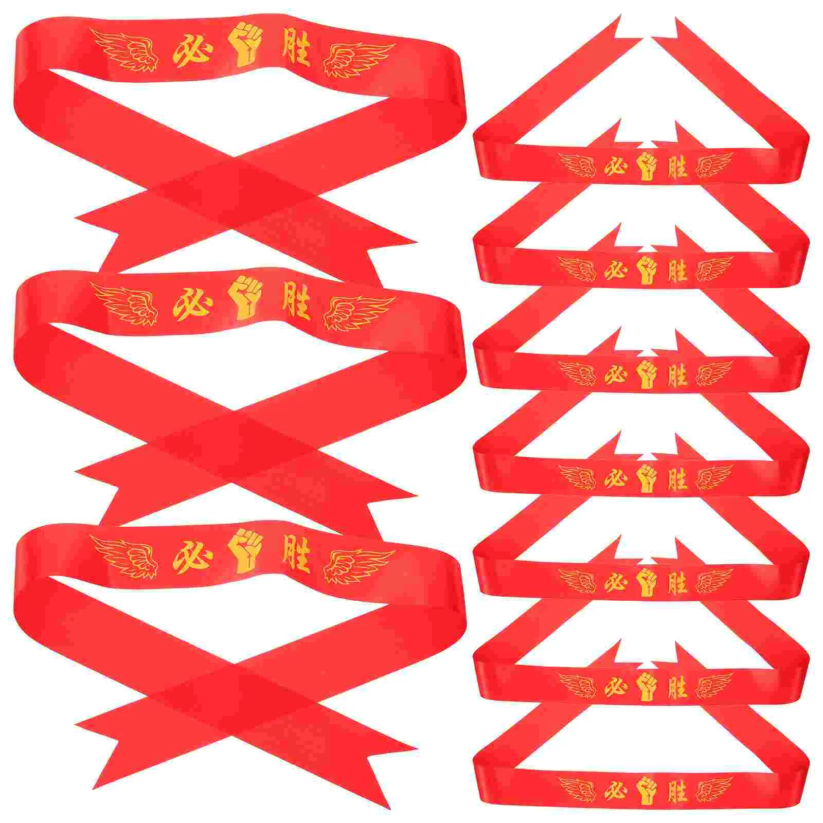 

10 Pcs Wide Headband Sports Game Accessory Victory Costume Athletic Ribbon Headbands
