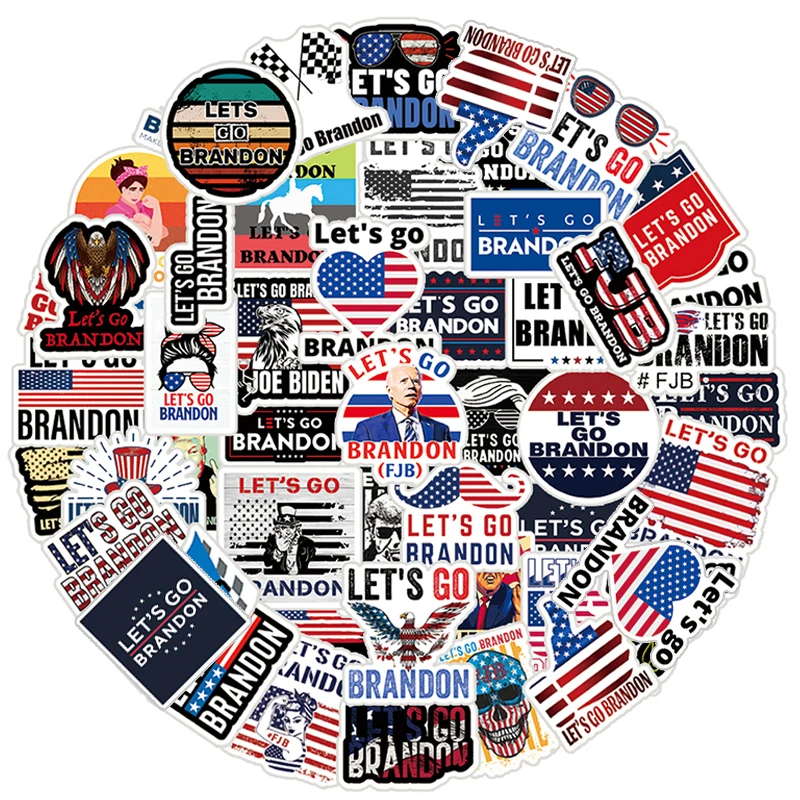 10/50Pcs/pack Cartoon funny America Biden Graffiti Stickers For Diy Luggage Laptop Skateboard Phone Case Helmet Decals Gift