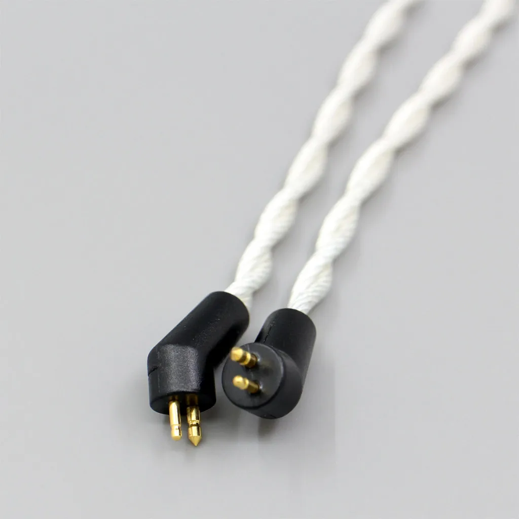 Graphene 7N OCC Silver Plated Type2 Earphone Cable For Etymotic ER4B ER4PT ER4S ER6I ER4 2pin 0-100Ohm Adjusted LN008147 enlarge
