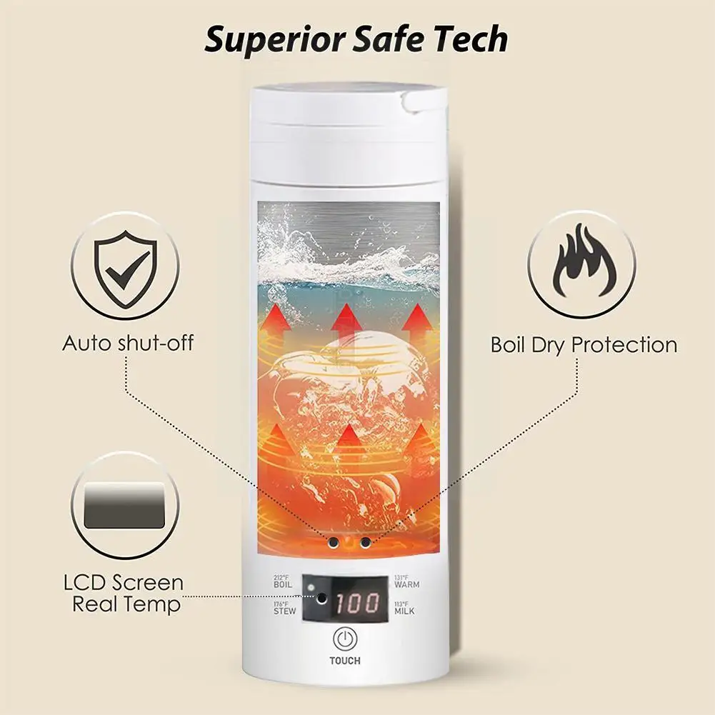 

Портативный электрический чайник с контролем температуры, 500 мл