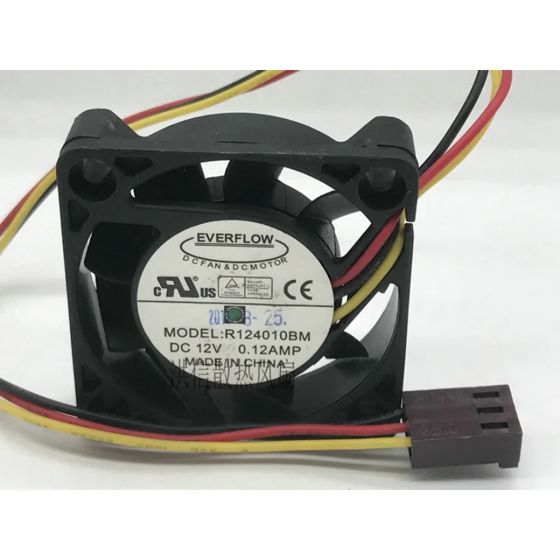 Fan For Everflow R124010bm Dc12v 0.12a 4c Axial Flow Cooling Fan 40*40*10mm