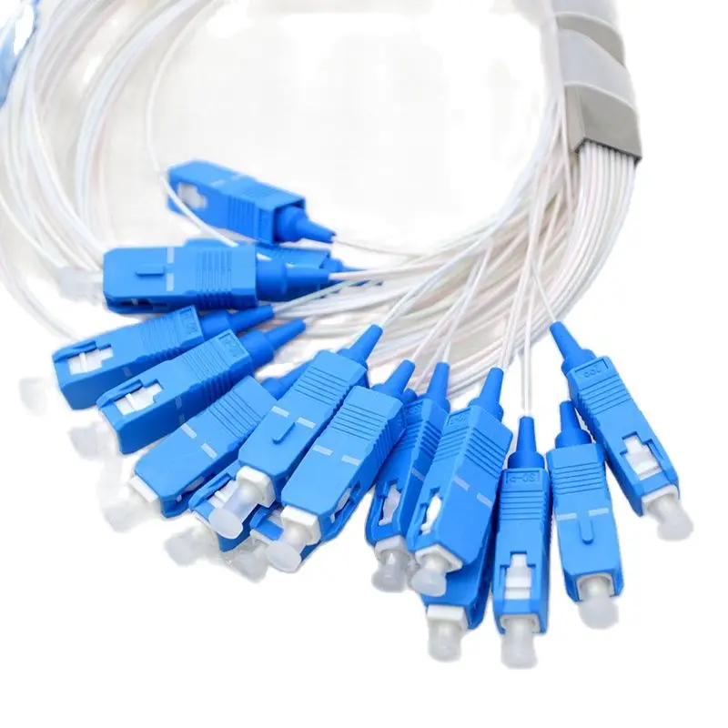 10pcs 1:16 Optic Splitter Mini Steel Tube PLC SC/APC Single Mode Differential Communication Equipment Free Shipping Brazil