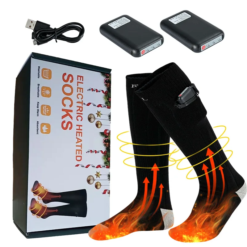 

Electric Heating Socks 3 Heating Models Wear-resistant Socks For Ski Cycling Hiking Winter Socks With Rechargeable Battery