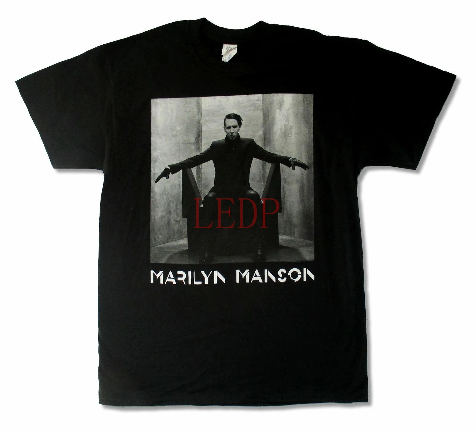 Мужская черная футболка Marilyn Manson 15 звезд