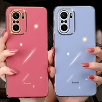 luxury plating soft silicone phone case for xiaomi 8 9 10 11 12 pro redmi note 8 9 11 k30 20 40 10x pro 5g quare thin cover