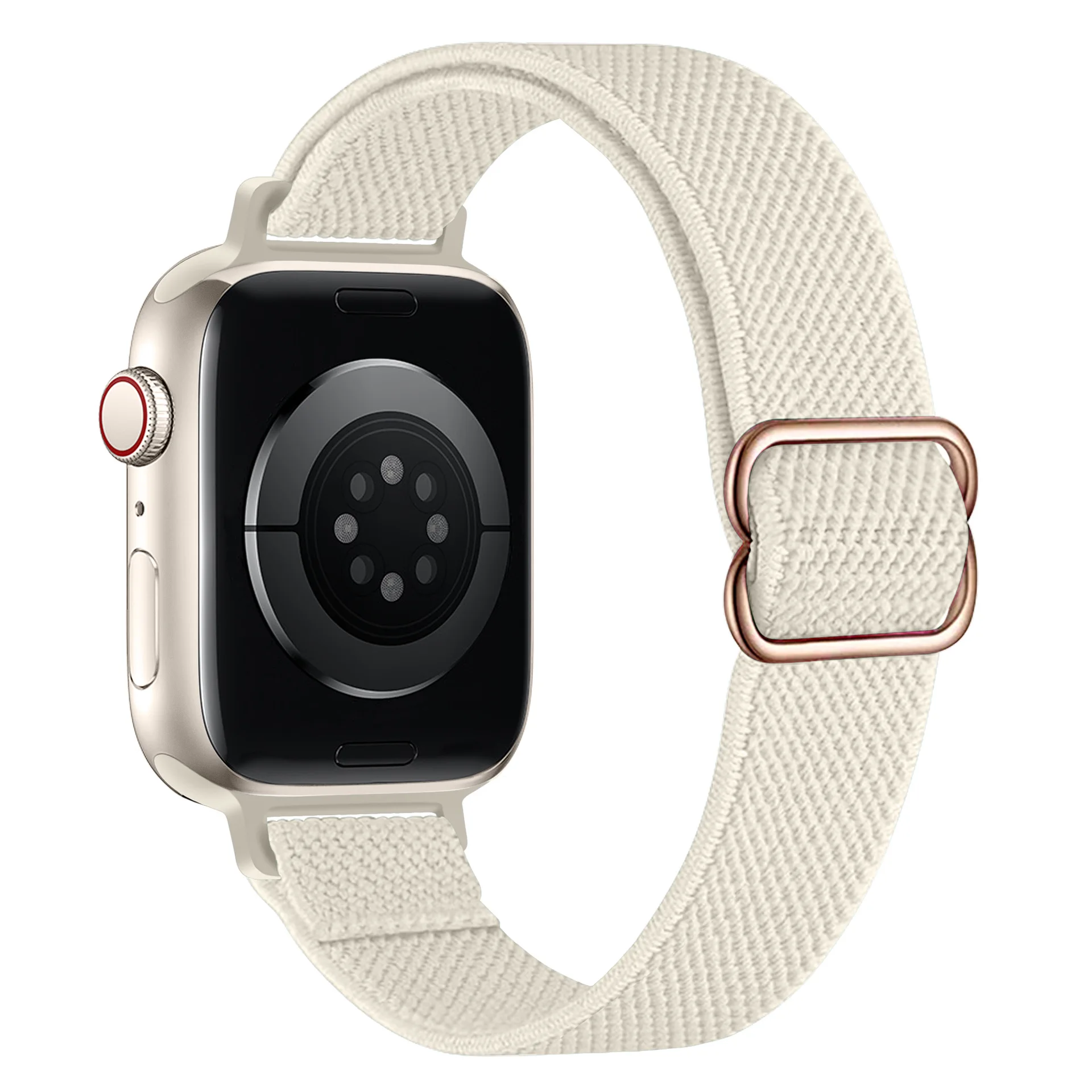 Elastic Nylon Strap for Apple Watch SE 40mm Wristband Bracelet for Iwatch Series 8 7 6 5 3 45 44 41 42 38mm Adjustable Strap