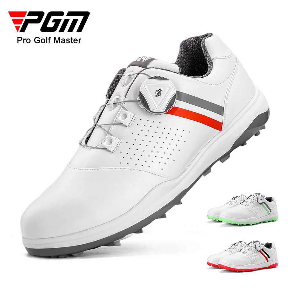 PGM XZ190 Women's Golf Spin Shoes Super Waterproof Microfiber Skin Anti-Slip Sole Comfortable Breathable Sneakers 35-39 Yards