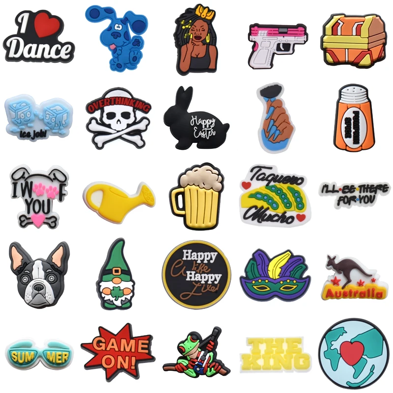 

Women Charm Girl Kids Shoe Charms Set Jeans Boy Gifts Packs Men Para Pins Shoes Accessories Decorations for Crocs Wholesale Bulk