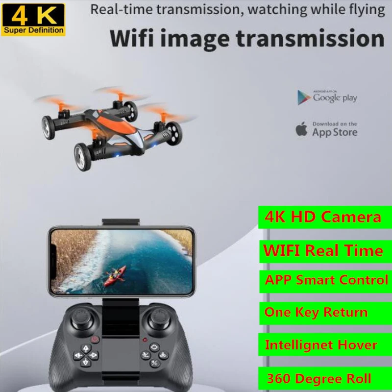 

Радиоуправляемый Дрон с дистанционным управлением, Wi-Fi, 4K, 2,4 ГГц, 150 м
