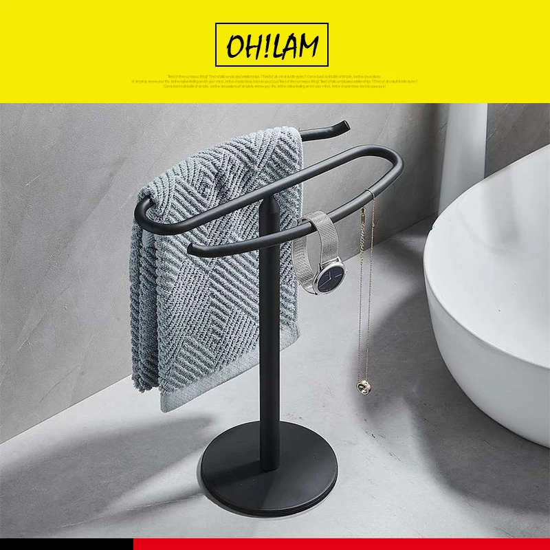 

Двойной держатель для полотенец и аксессуаров, подставка для ювелирных изделий, держатель для полотенец для рук, свободная стойка с тяжелым...