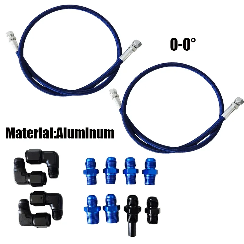 

Синий комплект нейлоновых плетеных шлангов 30 ~ 500 см для 4L60E и 4L65E AN6, охлаждающие линии автоматической коробки передач AN6, масляный топливный шланг, 12 фитингов
