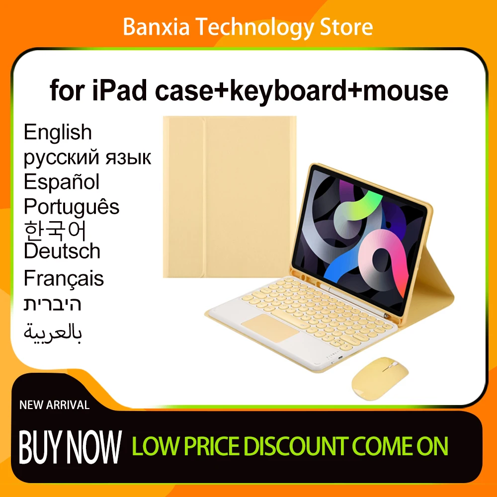 

Magnetic Keyboard Case for IPad Air1 5 2022 4 2021 Cover Bluetooth Wireless Mouse for IPad Pro 11 12.9 10.5 9th 9.7 10.2 Case