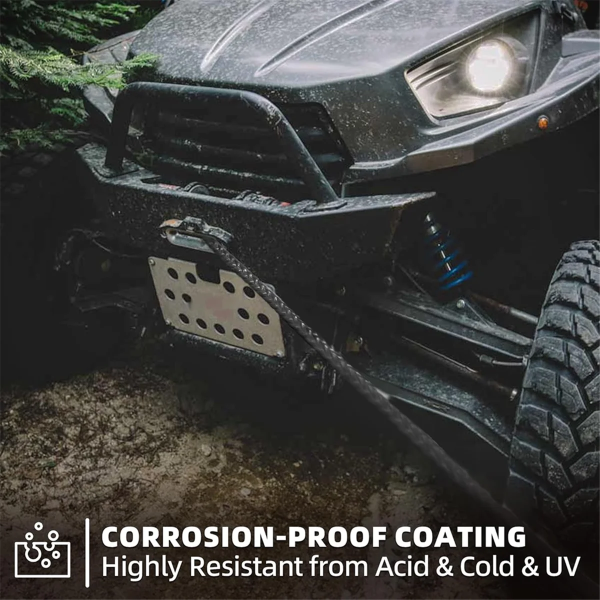 Комплект синтетических лебедок крюк лебедки тяговый ремень красный для наружной