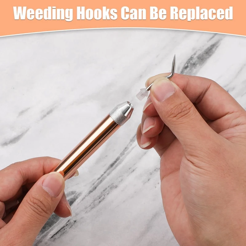 Набор виниловых инструментов для прополки с 3 искусственными ручками пинцетами 5