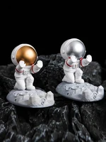 Astronaut Phone Holder Ornaments Resin Mobile Smartphone Stand Holder Spaceman Bracket Toys Home Office Desk Decor Birthday Gift