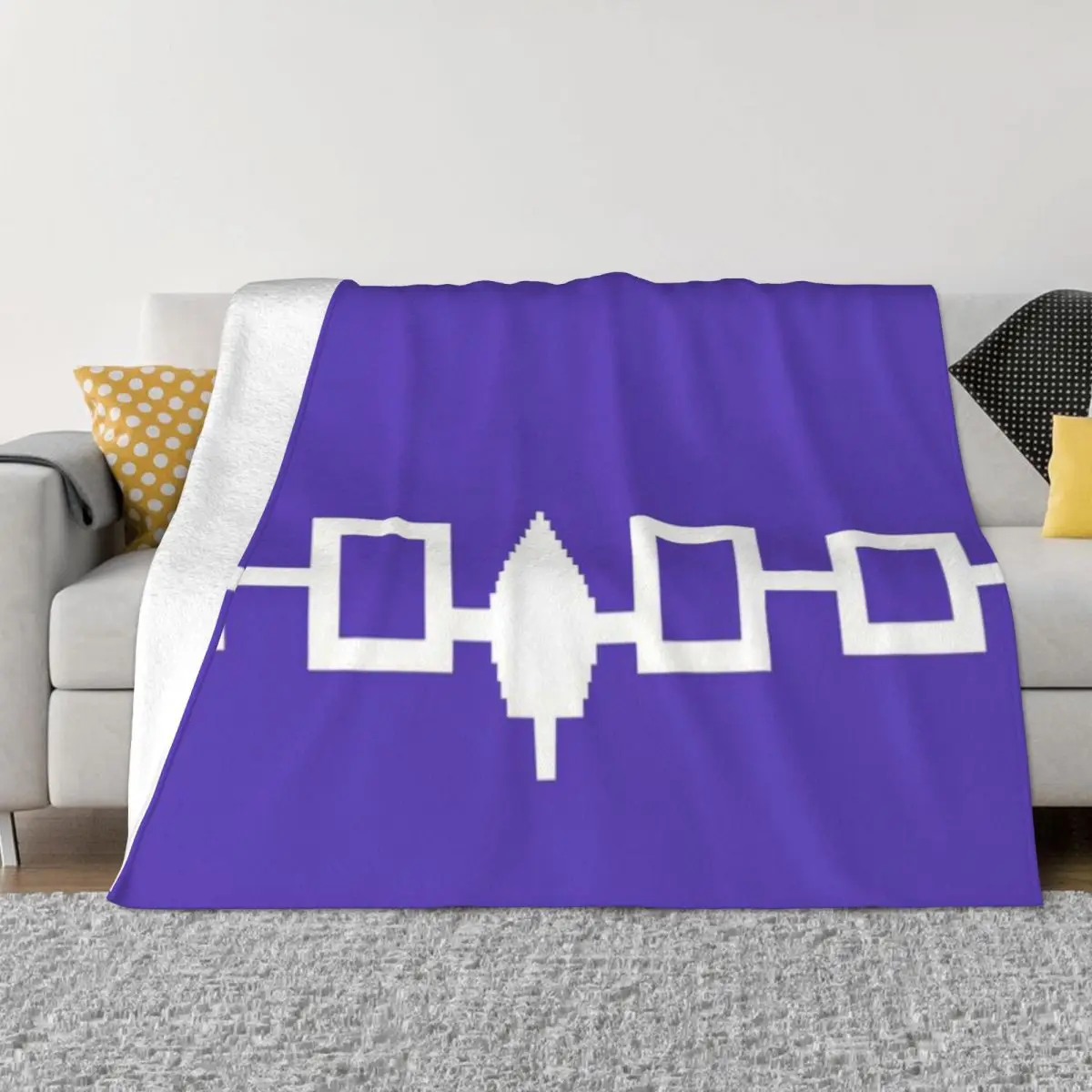 Ультрамягкое Флисовое одеяло с изображением флага ироциаса