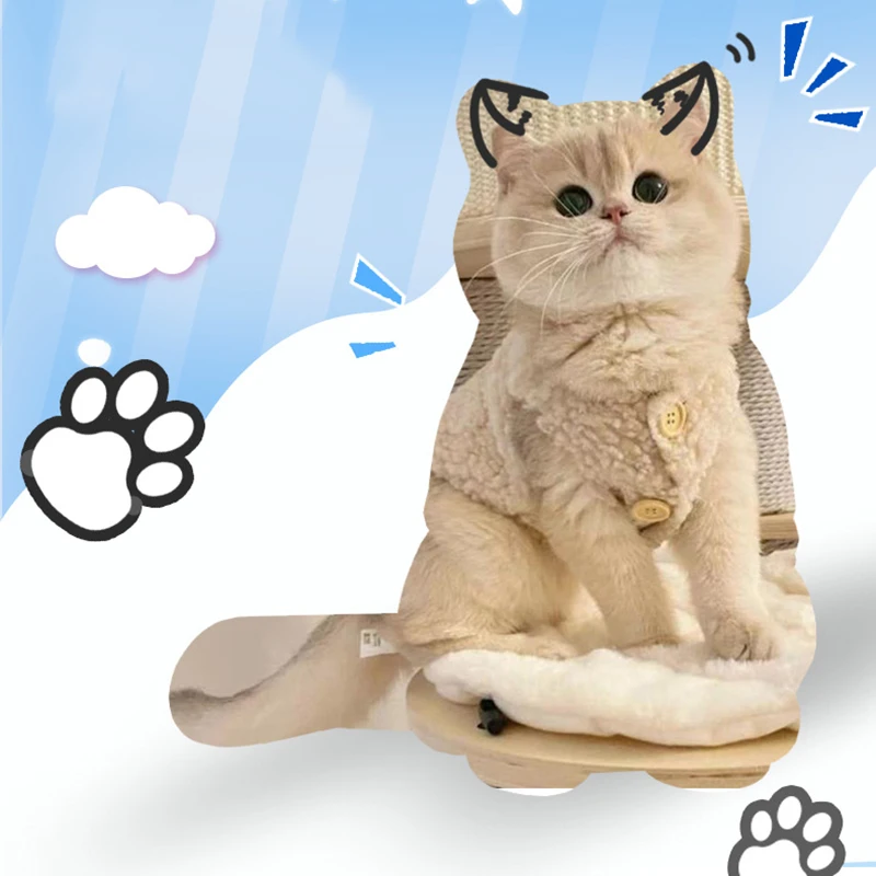 

Winter Dog Cat Striped JumpSuit Hoodie Solid Design Pet Puppy Pajamas Cat Puppy Nightshirt T-Shirt Suitable for Going Out