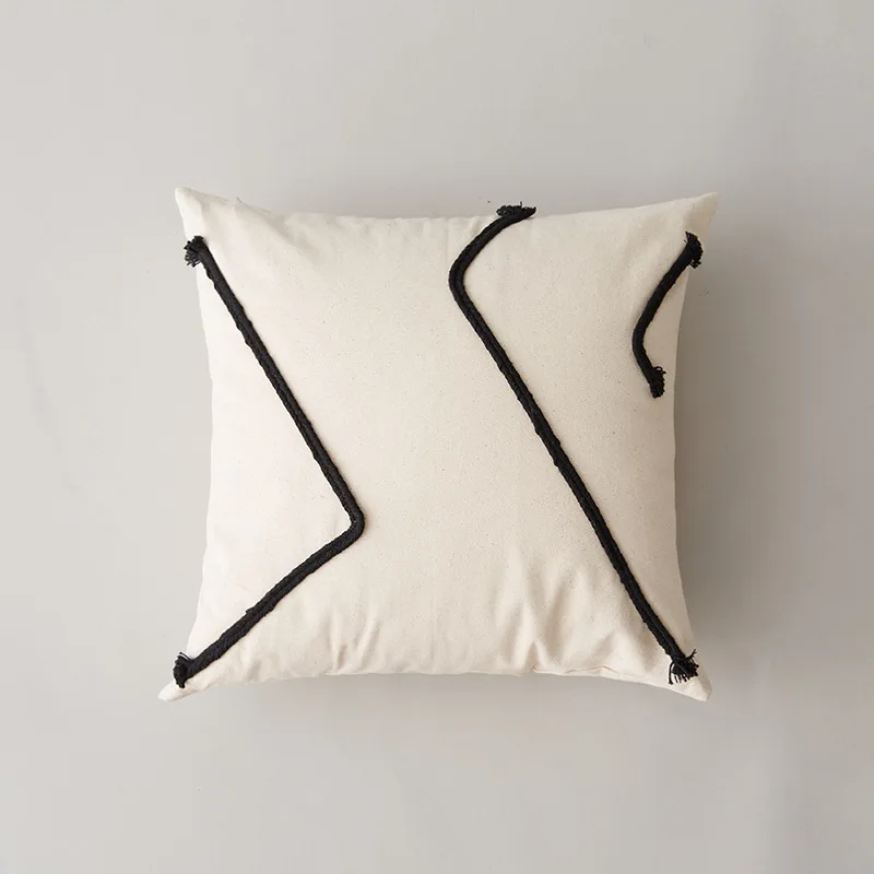 

New Style Sofa Lineart Sofa Cover Abstract Bedside Cushion Office Lumbar Cushion