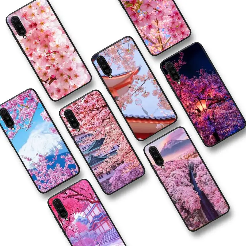 

cherry blossom Phone Case For Xiaomi mi 9 mi8 F1 9SE 10lite note 10lite Mi 8lite Coque for xiaomi mi 5x
