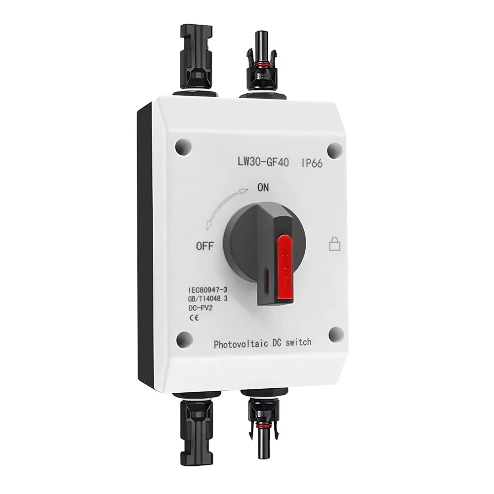 

DC Isolator Switch PV Circuit Breaker 32A 1000V Waterproof DC Isolator Switch Photovoltaic Electrical Isolator Solar Switch