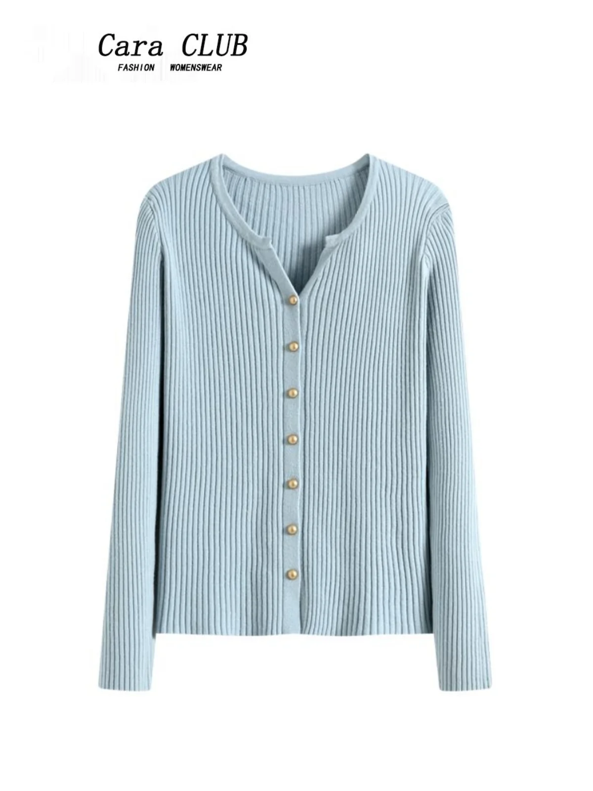 Plus Size Caraclub Plus size Long sleeve Knit cardigan Women Autumn Fat Sister mm Belly Covering Slimming Unique Beautiful Sm...