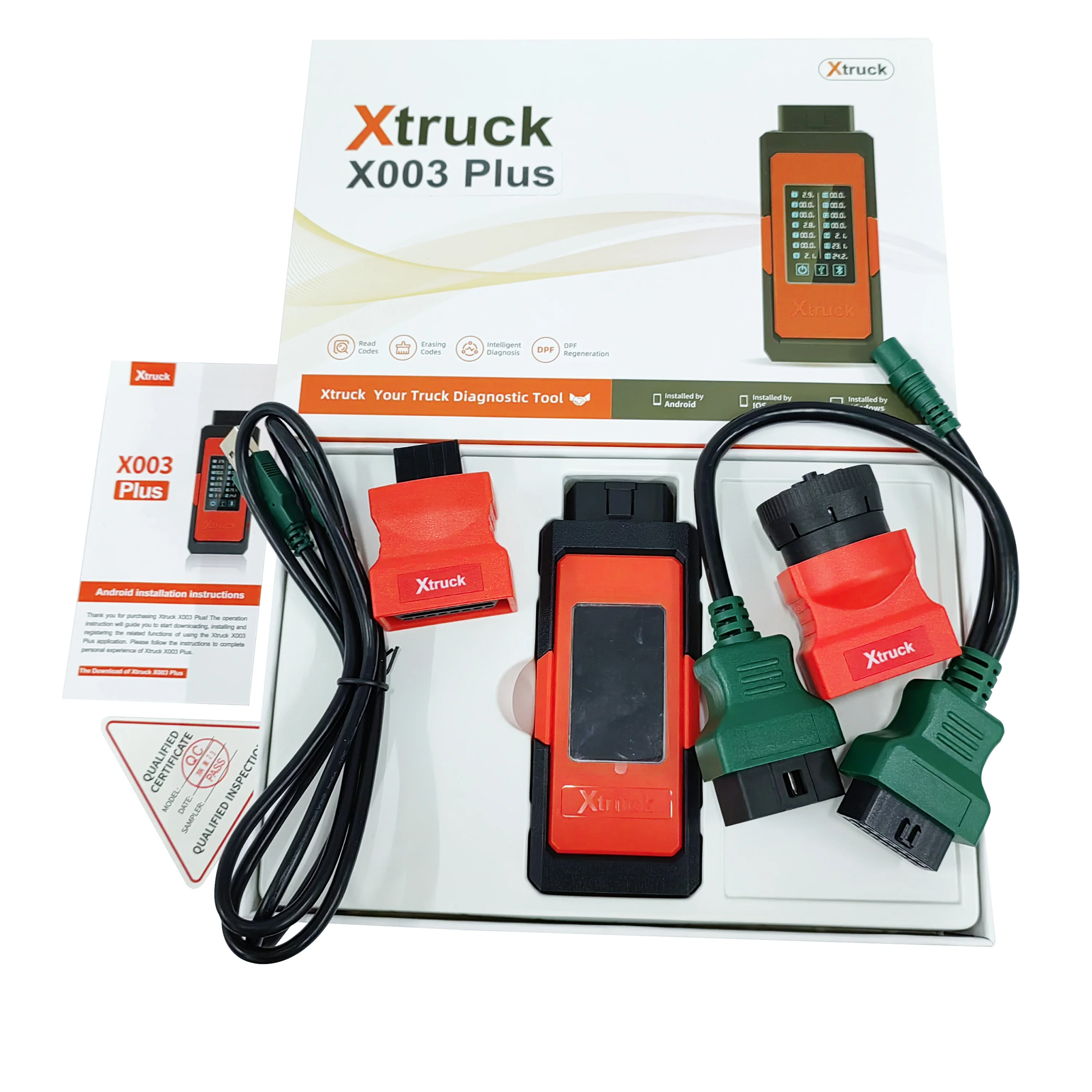 Для грузовика X003 plus для Cum-mins/Vo-lvo/SC-ANIA беспроводное подключение Bluetooth чтение