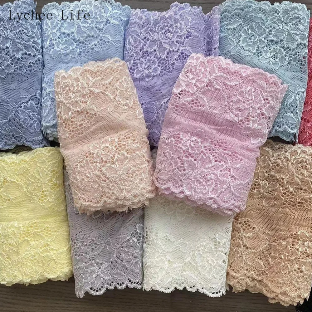 

DIY Hollow Cloth Fabric 2 Yards Soft Skin-friendly Stretch Lace Embroidered Patches for Underwear Panties Clothing Accessories