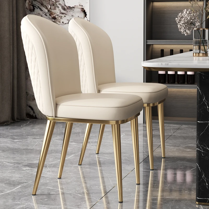 Золотые дизайнерские стулья для гостиной и столовой офисные скандинавские