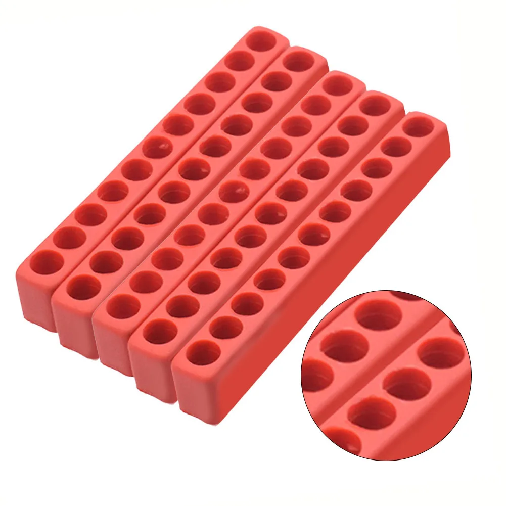 5 шт. держатель бит 11 отверстий 1/4 шестигранный хвостовик отвертка пластиковая