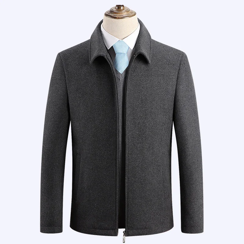 

Winter Coat Men Wool Thick Warm Windbreaker Jackets Overcoat Casaco Masculino Palto Woolen Men's Casual Slim Fit Trench Peacoat