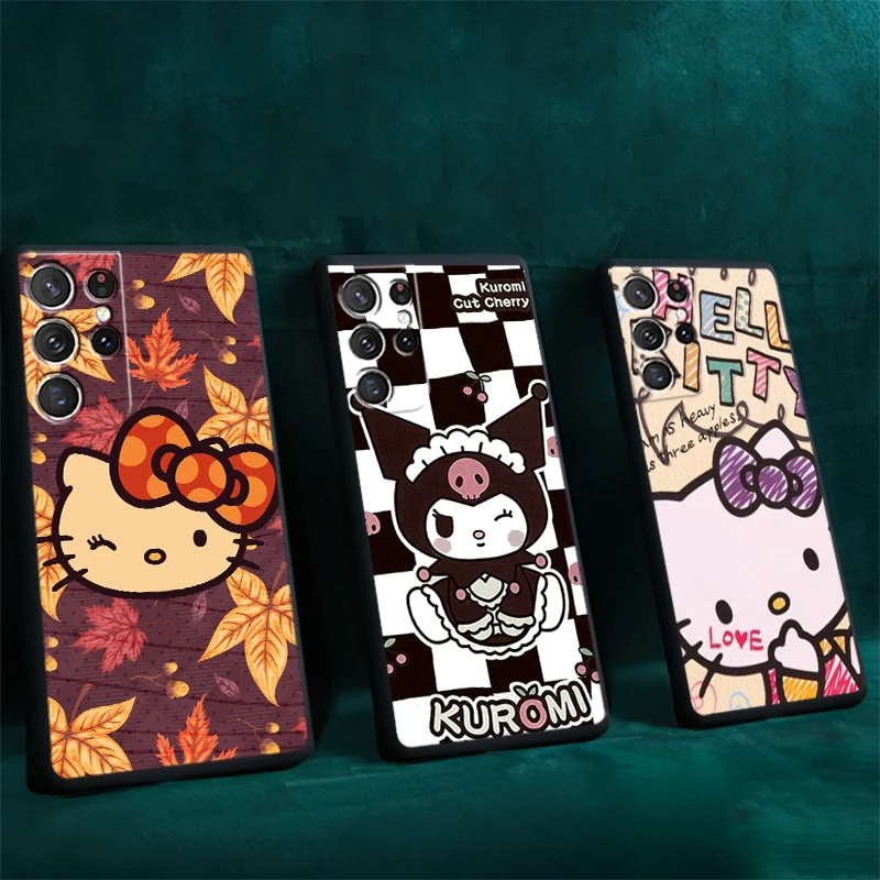 

Pretty Cartoon Hello Kitty For Samsung Galaxy S22 S21 S20 Plus Ultra FE 5G S10 Lite S10E Plus 5G Phone Case Silicone Cover Soft