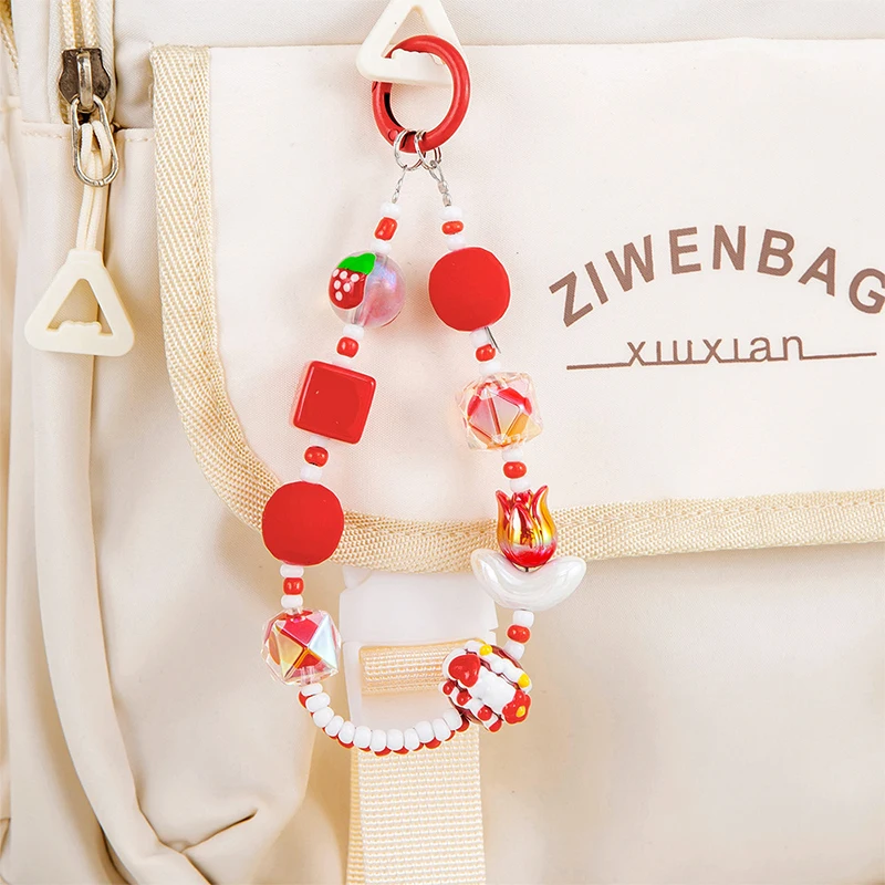 Новогодний ремешок для телефона-тюльпана брелок в стиле Ins цепочка мобильного