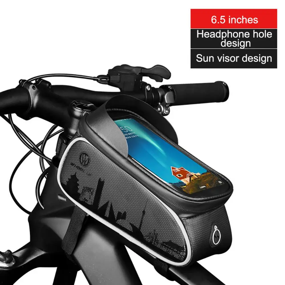 

Wheel Up Bicycle Bag Bike Frame Front Top Tube Bags Cycling Touch Phone Screen Case for Mobile Phone MTB Mountain Road Bike Bags