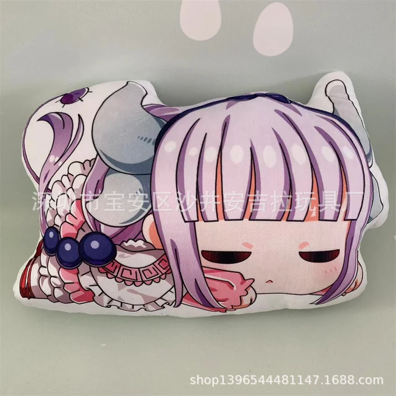 Miss Kobayashi's Dragon Maidkannakamui Tohru периферийная плюшевая подушка с принтом Двусторонняя