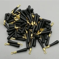 100pcslot fishing float foot mounting rest copper head swivel 360 degree rotate freely tangle resistant floater holders