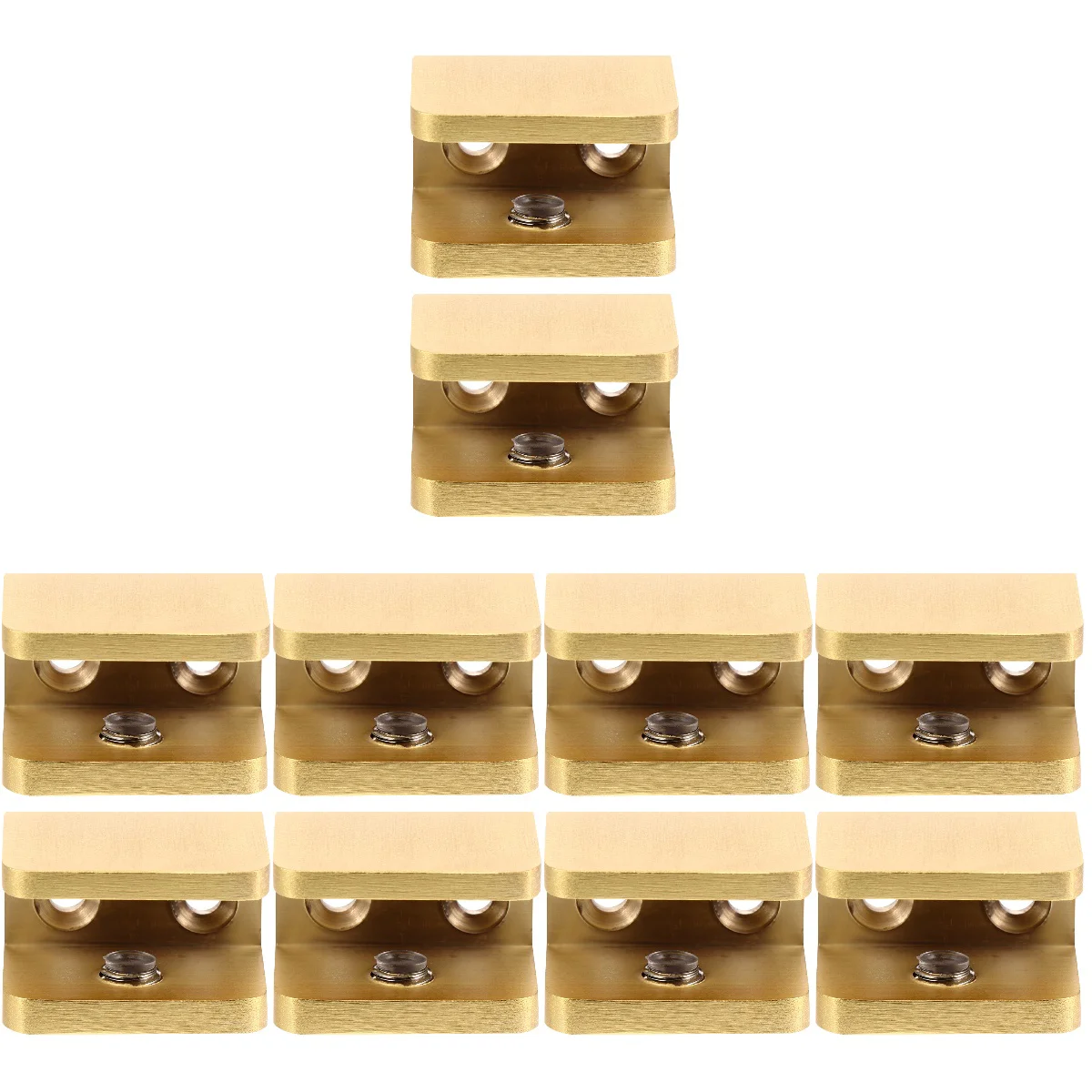 

10 Pcs Glass Clip Bracket Staircase Stainless Steel Shelves Shelf Clamp Handrail Brackets