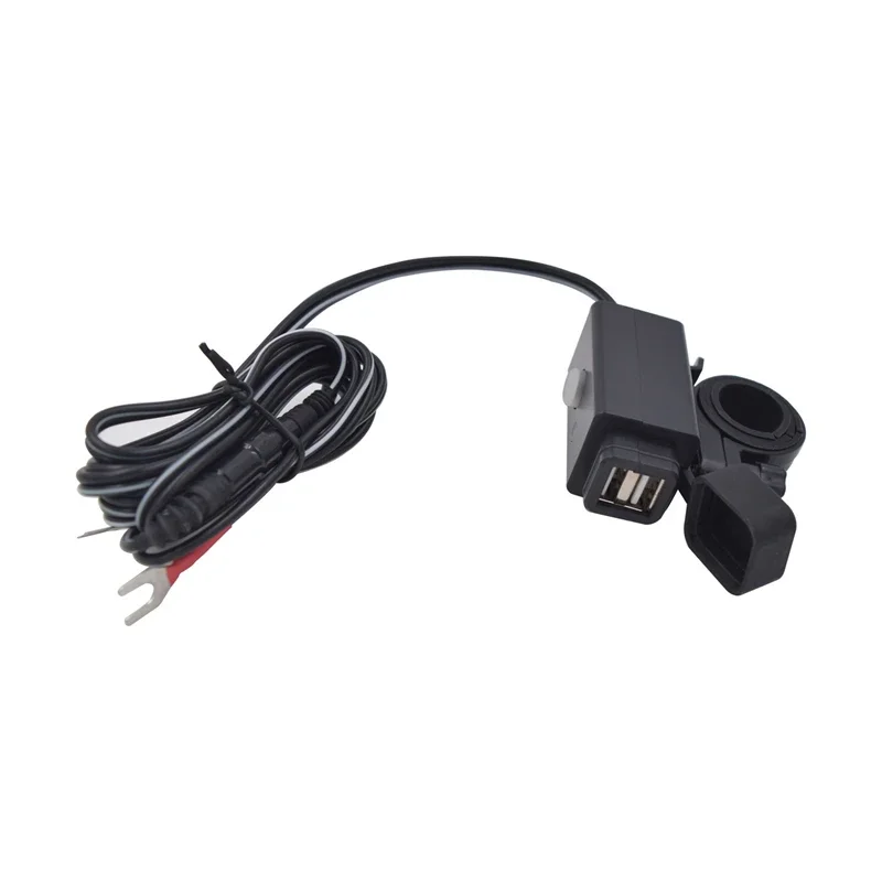 Двойной USB-порт 12 В-24 В водонепроницаемый внедорожный мотоцикл руль мотоцикла