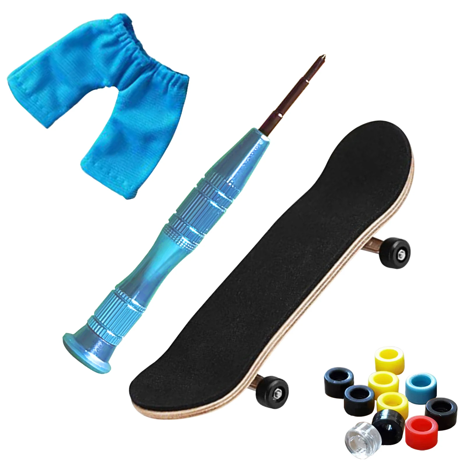 

Finger Skateboards Creative Self-Assembly Mini Skateboard Kits With Tools Finger Board Bearing Wheels Replacement Creative