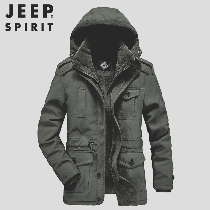 Мужская зимняя куртка на хлопковом наполнителе JEEP SPIRIT Повседневная утепленная