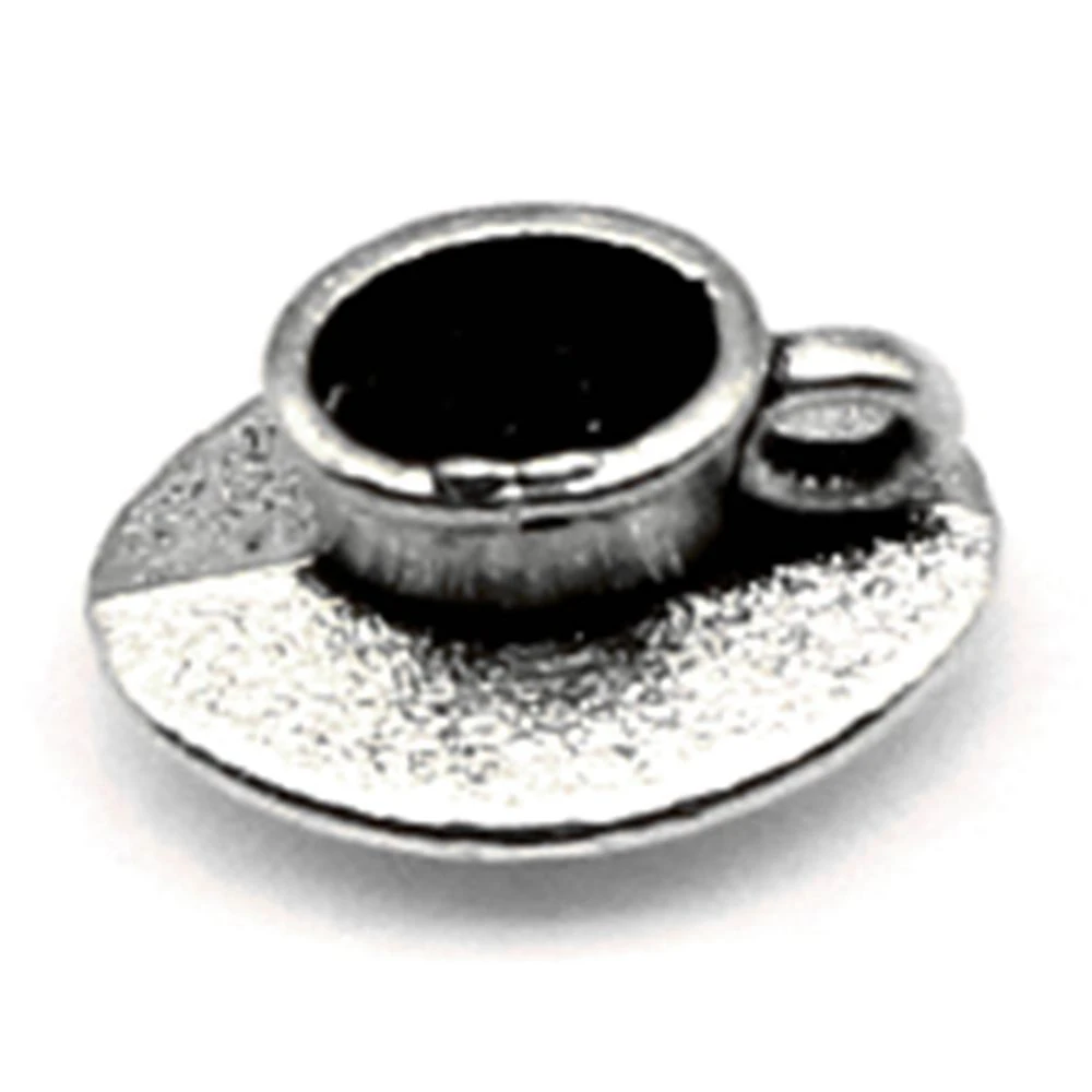 

Coffee Cups Charm For Making Jewelry Diy Finding 80pcs 7x10mm