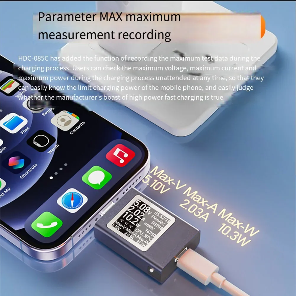 HDC 085C USB-измеритель токанапряжения с инновационной двунаправленной технологией измерения для прецизионного тестирования (art.: 3920cede3ed24) - 3920cede3ed24