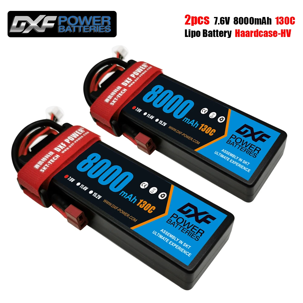 DXF 2S 3S 4S 6S Lipo Battery 7.6V 11.4V 11.1V 15.2V 14.8V 22.2V 8000mAh 5200mAh 6500mAh 6200mAh 6750mAh 8400mAh 10000mAh RC Part enlarge